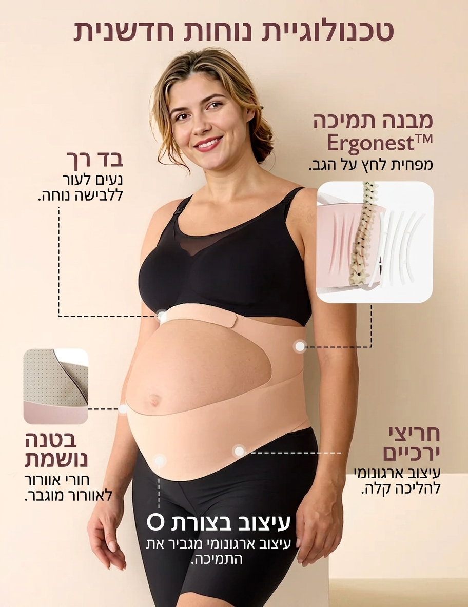 חגורת תמיכה לבטן בהריון